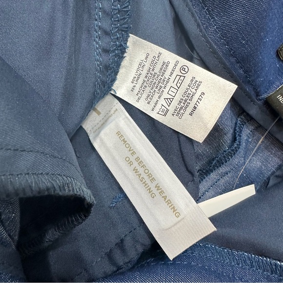 Ann Taylor the Kate wide leg crop pants in chambray size 8 - Picture 8 of 12